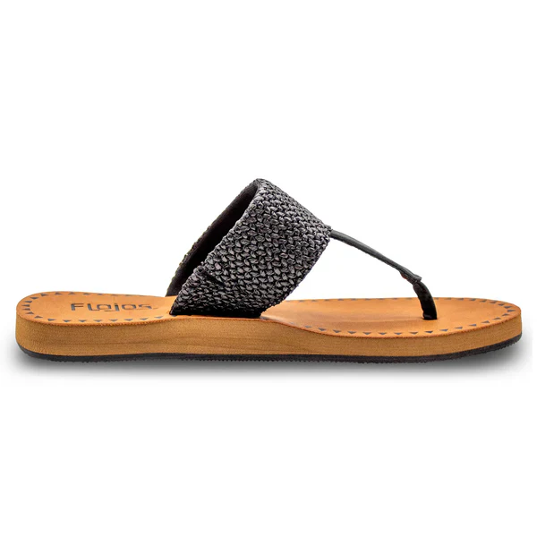 Women's Flojo Black Raffia Grace Hooded Sandals 329-BLACK RAFFI - Image 6