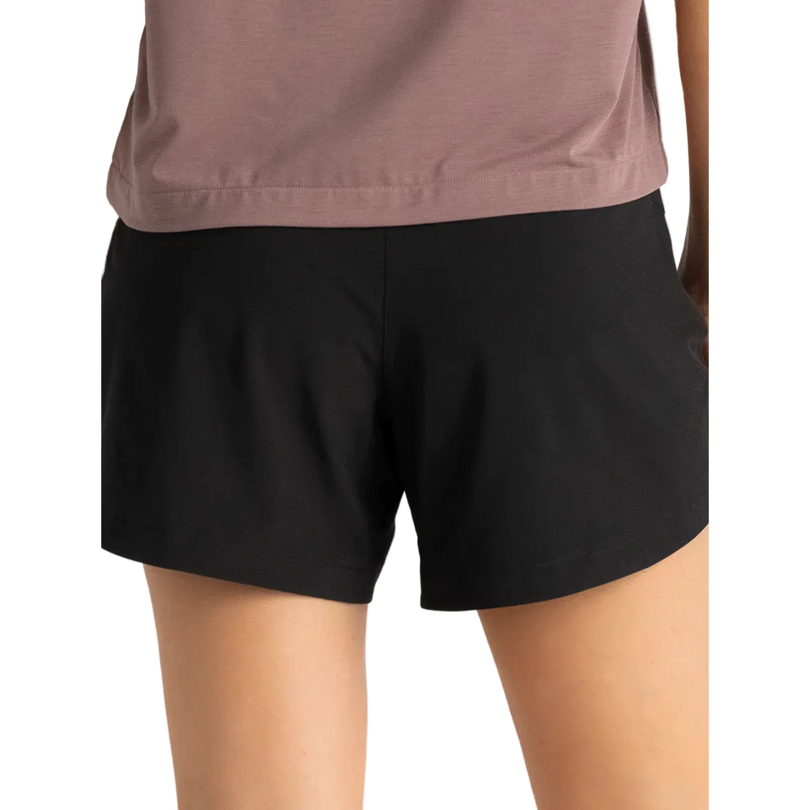 Women's Free Fly Black Bamboo-Lined Active Breeze Short - 5" WLABS-5-300 - Image 3