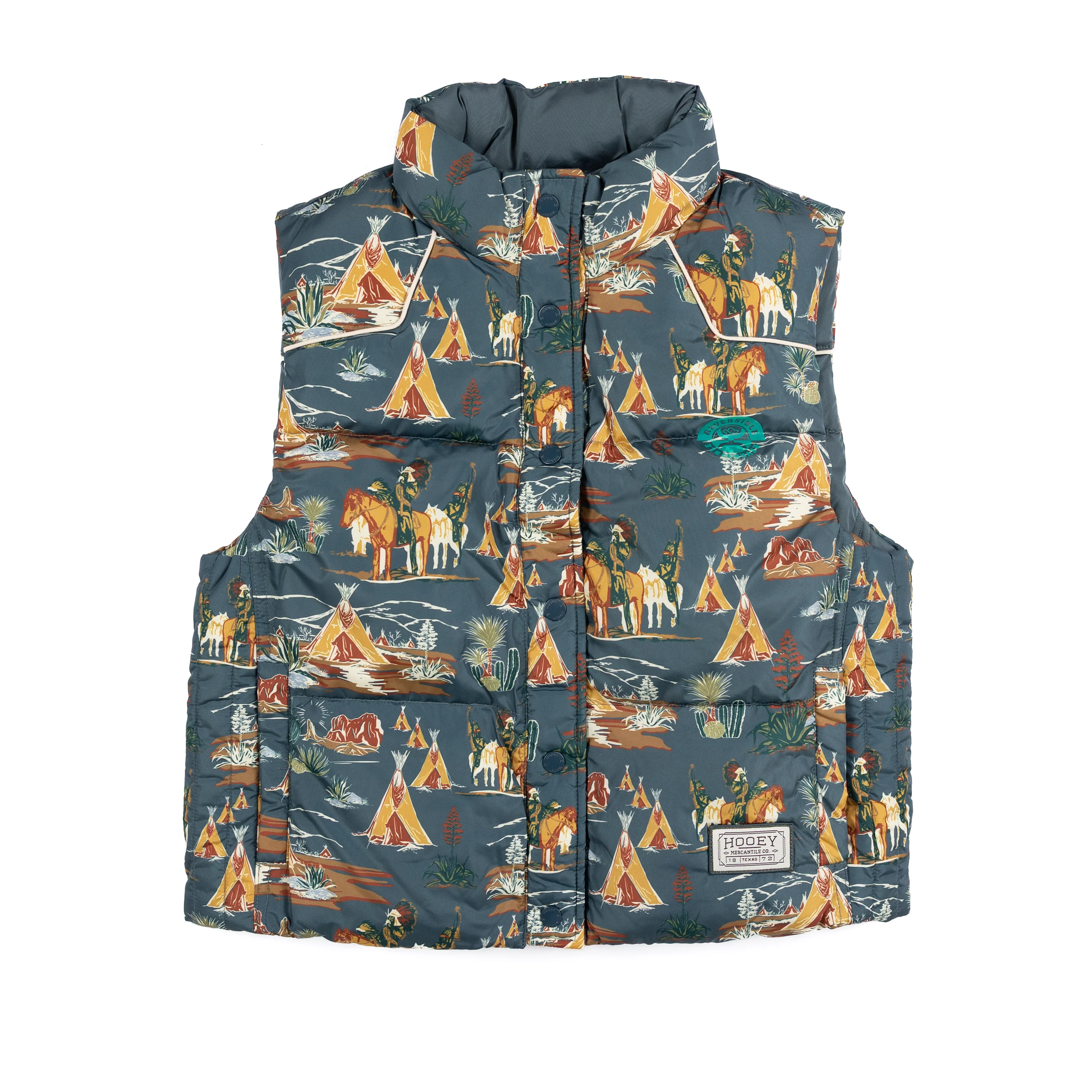 Women's Hooey Reversible Puffer Vest HV139NVPR