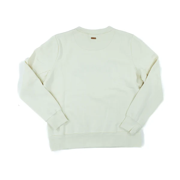 Women's Hooey Stallion Cream Crew Neck "Punchy" Embroidered Logo Pullover PH1327CR - Image 3