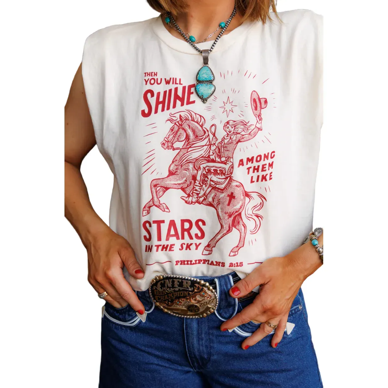 Women's Howdy Hanny "Let Your Light Shine" T-shirt - Image 3