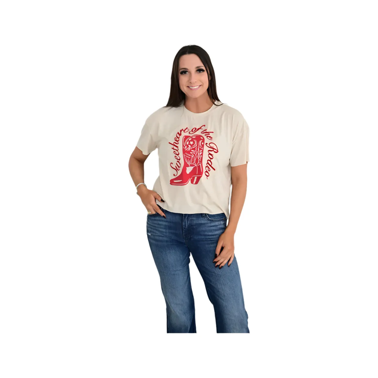 Women's Howdy Hanny Sweethart Rodeo T-shirt - Image 3