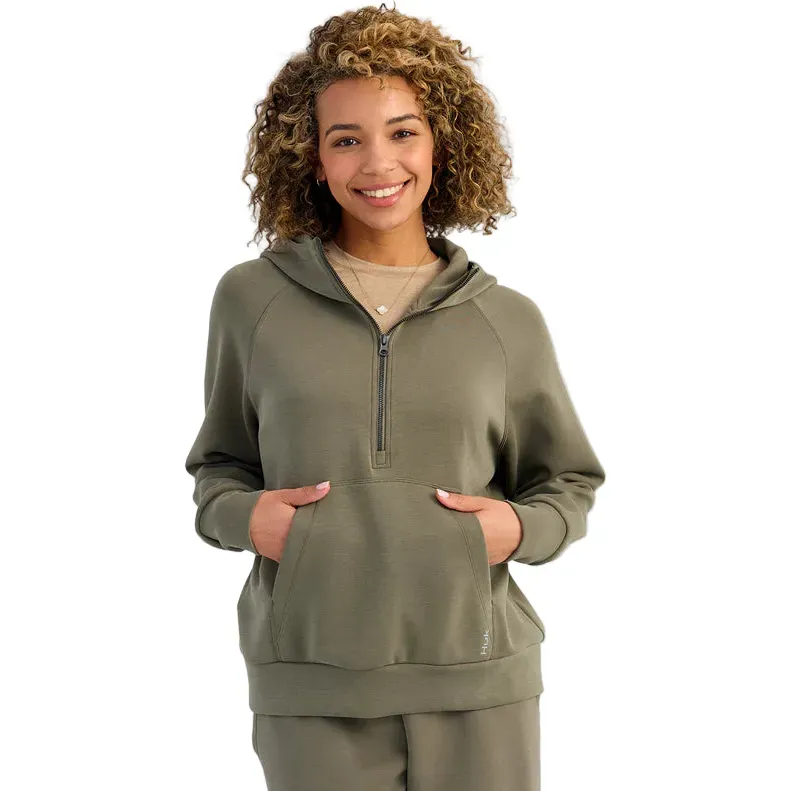 Women's Huk Bayside 1/2 Zip Hoodie H6130030-316
