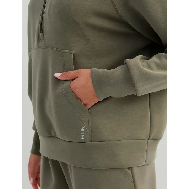 Women's Huk Bayside 1/2 Zip Hoodie H6130030-316 - Image 4