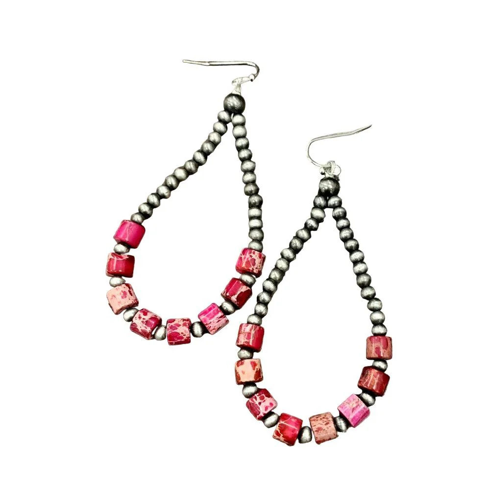 Isac 3" Long Gemstone Earrings 722415