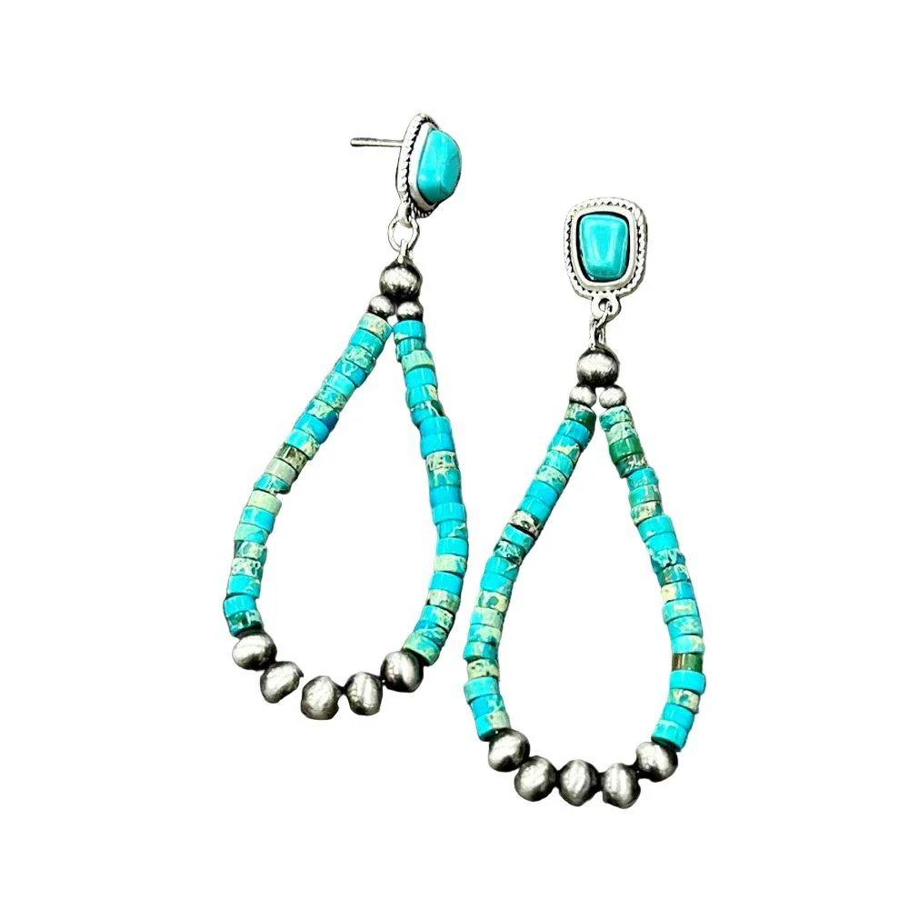 Isac Handmade Navajo Gemstone Post Earrings 722376