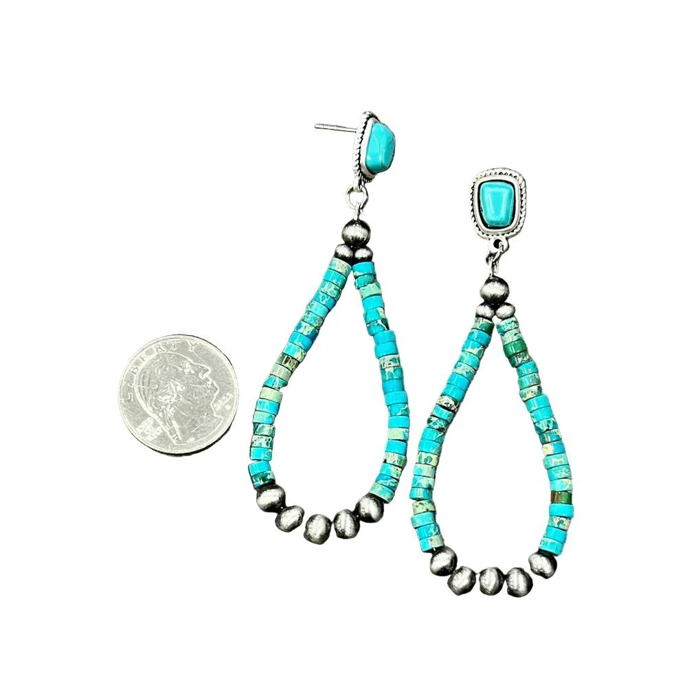 Isac Handmade Navajo Gemstone Post Earrings 722376 - Image 2
