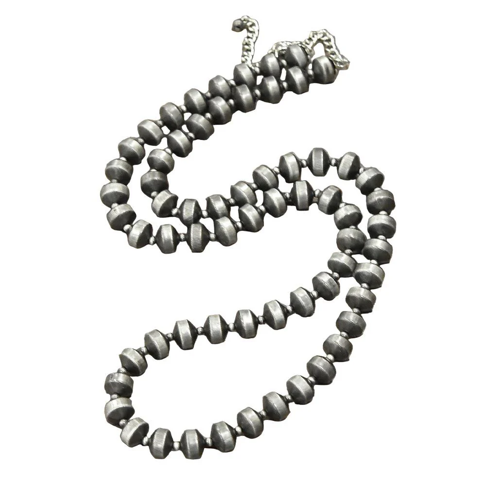 Isac Handmade Rondelle Navajo Bead Necklace 733025
