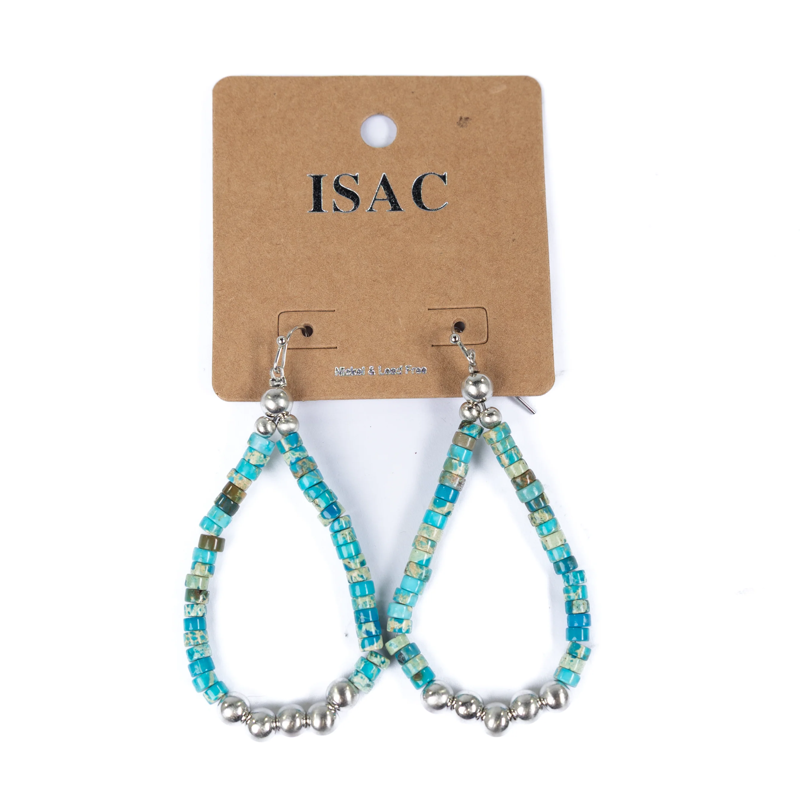 Isac Turquoise and Silver Gemstone Earrings 725040