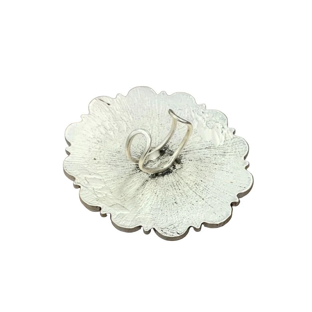 Isac Very-big Navajo White Turquoise Adjustable Ring 750367 - Image 2