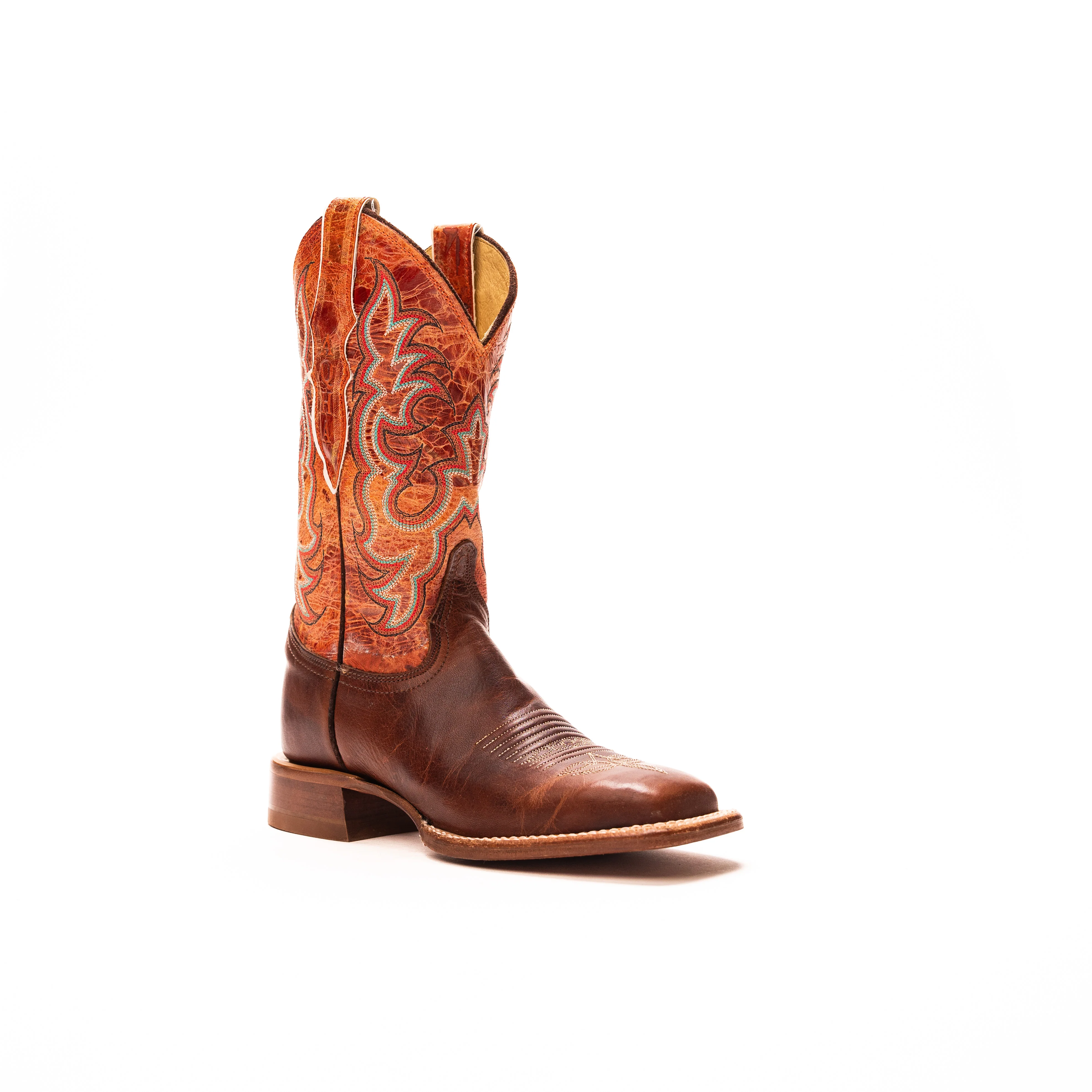 Women's Justin Dusty Brown Square Boots AQ7020 - Image 2