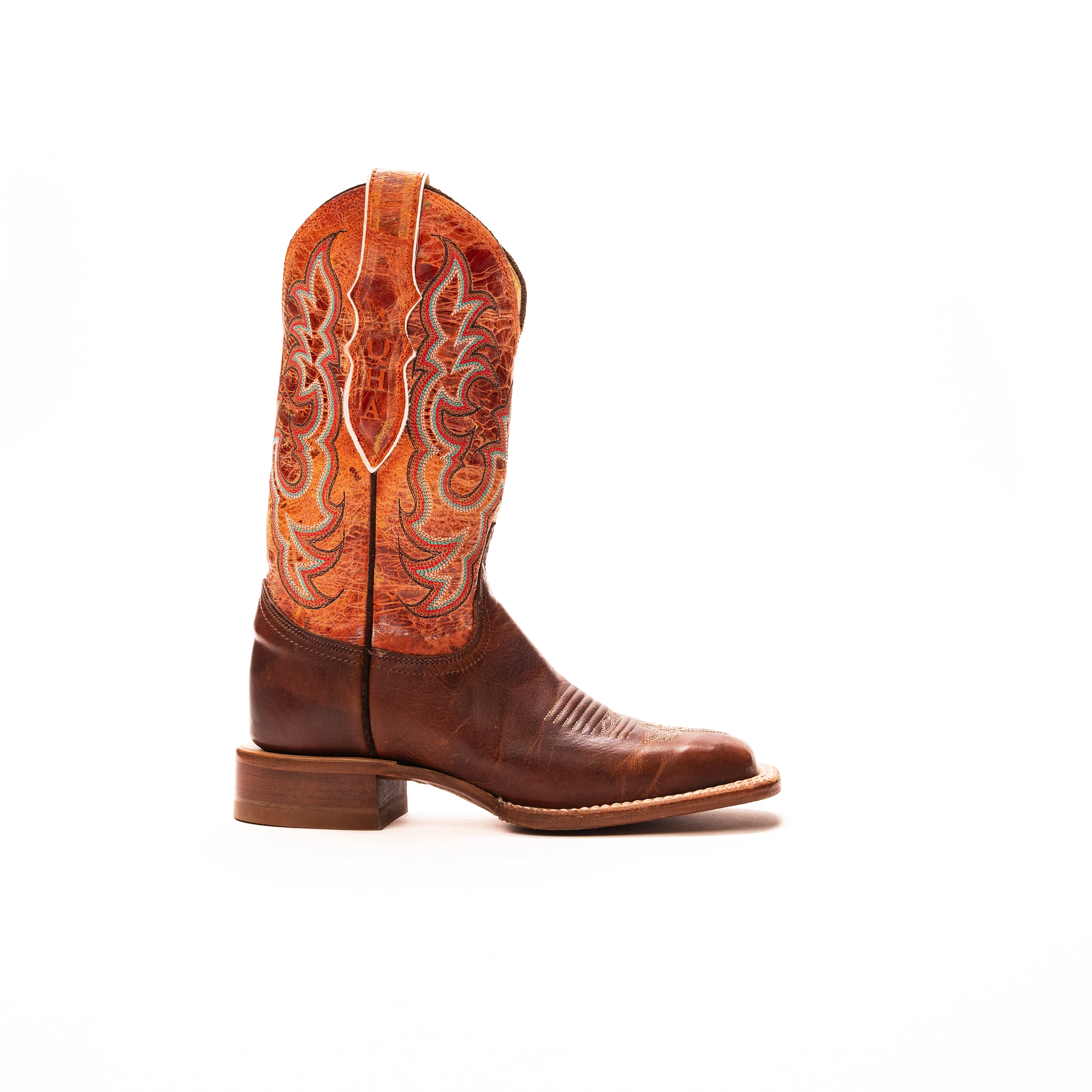 Women's Justin Dusty Brown Square Boots AQ7020 - Image 3