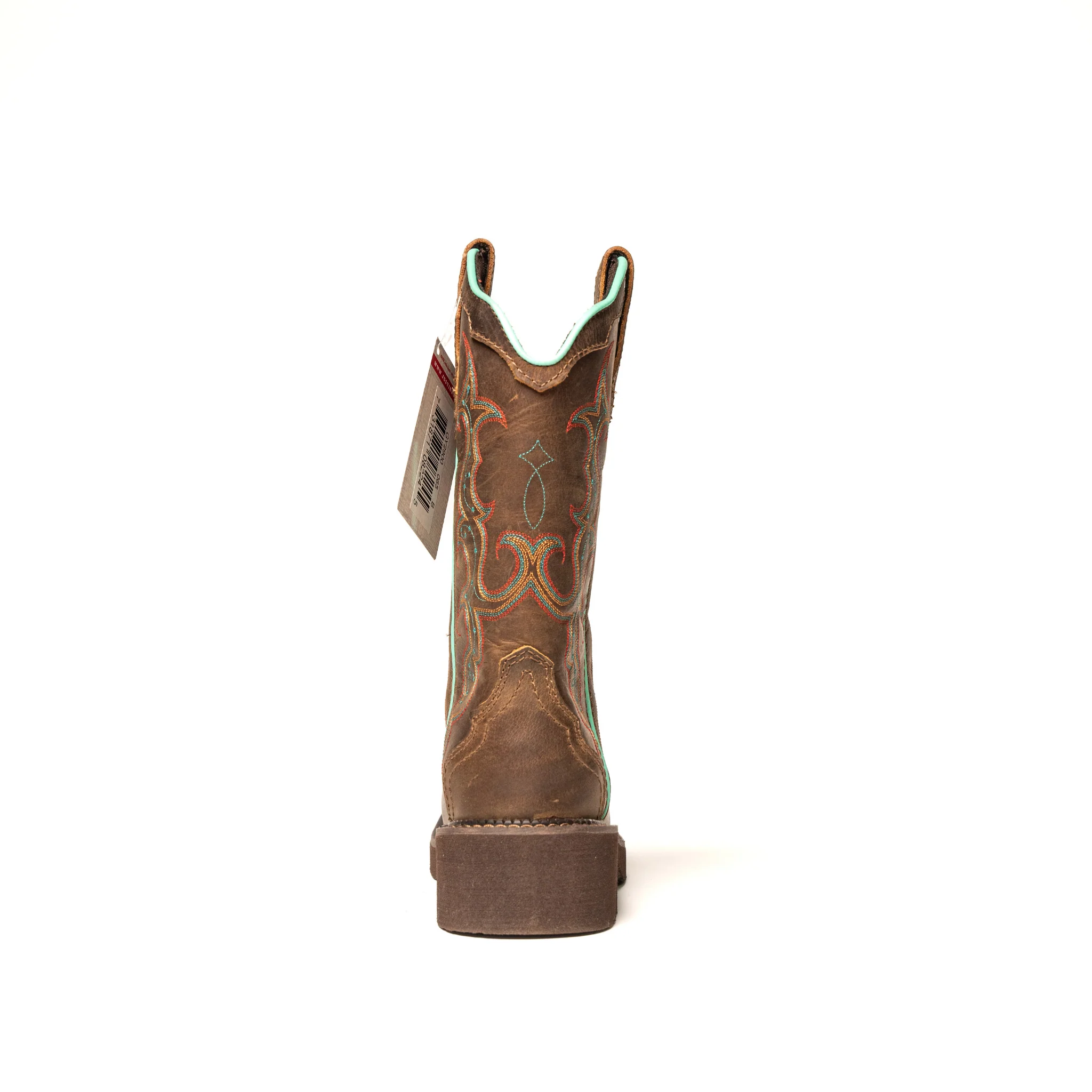 Women's Justin Raya Dark Brown Square Toe Boots GY2900 - Image 4