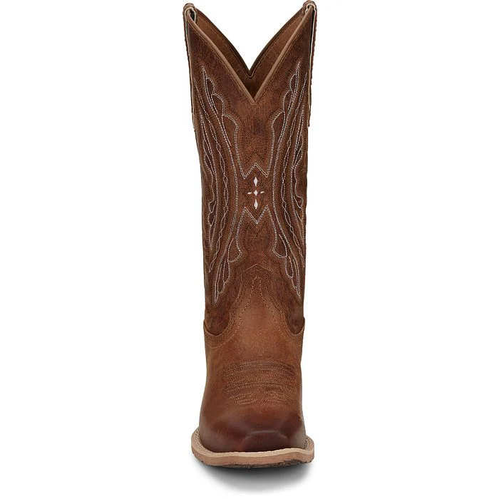 Women's Justin Rein Brown Square Toe Boots L2962 - Image 8