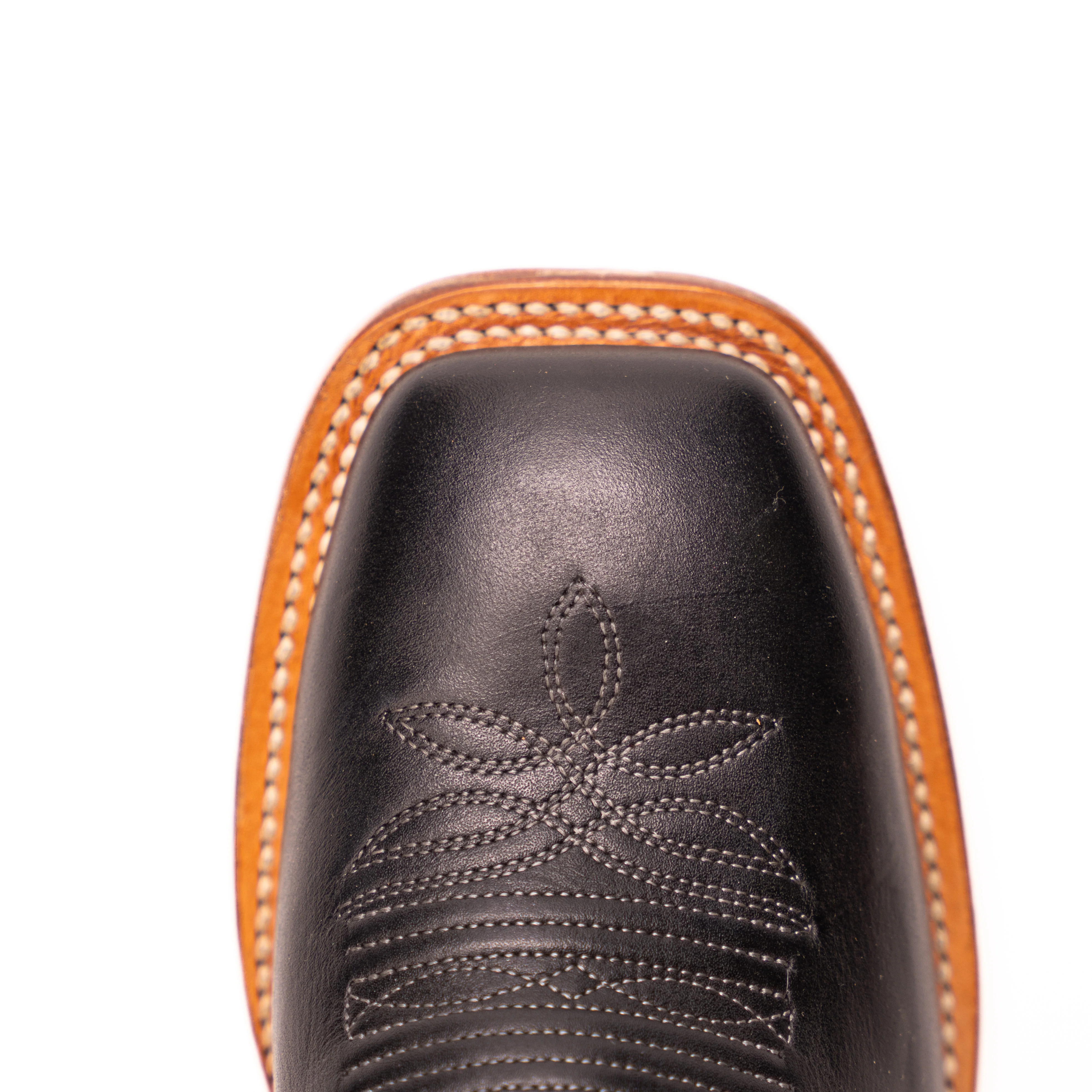 Women's Justin Stella Black Square Toe Boots CJ2620 - Image 5