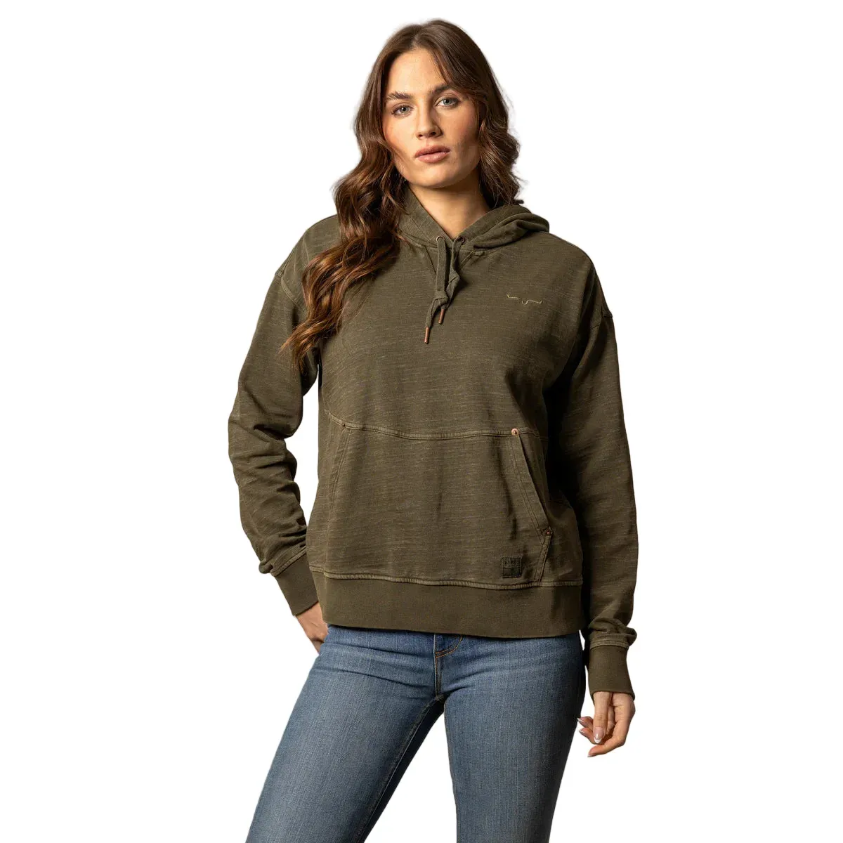 Women's Kimes Ranch Dark Olive Tess Western Hoodie   TESSWESTERN-GN036 - Image 2