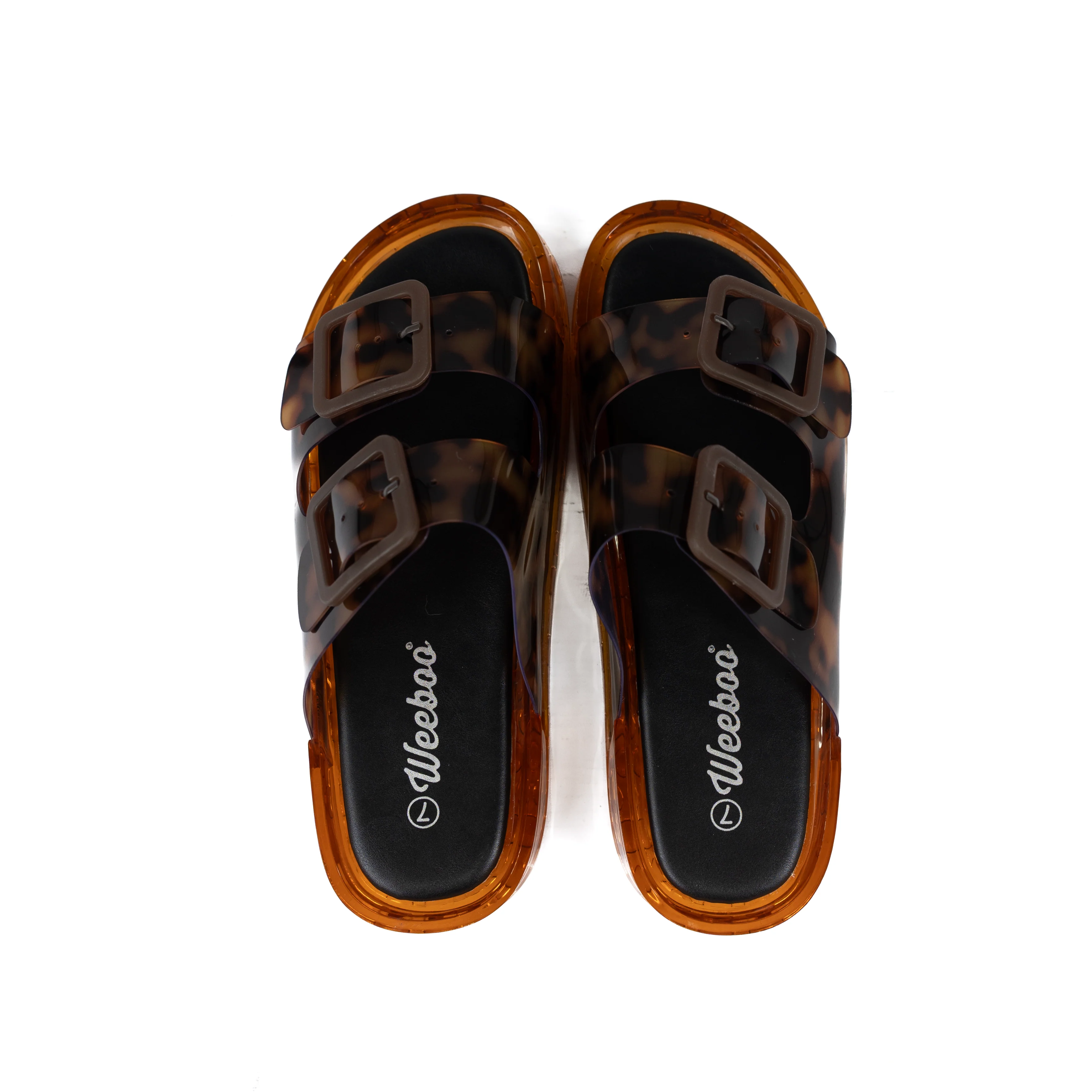 Women's Leopard Jelly Open Toe Sandals - Image 5