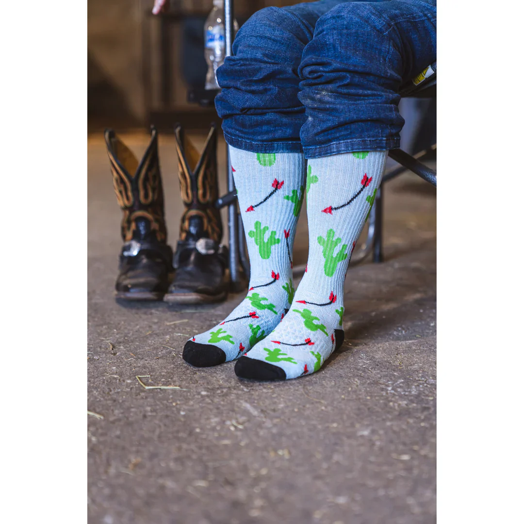 Women's Lucky Chuck Cowboy Compass Performance Boot Socks LC12-12194 - Image 4