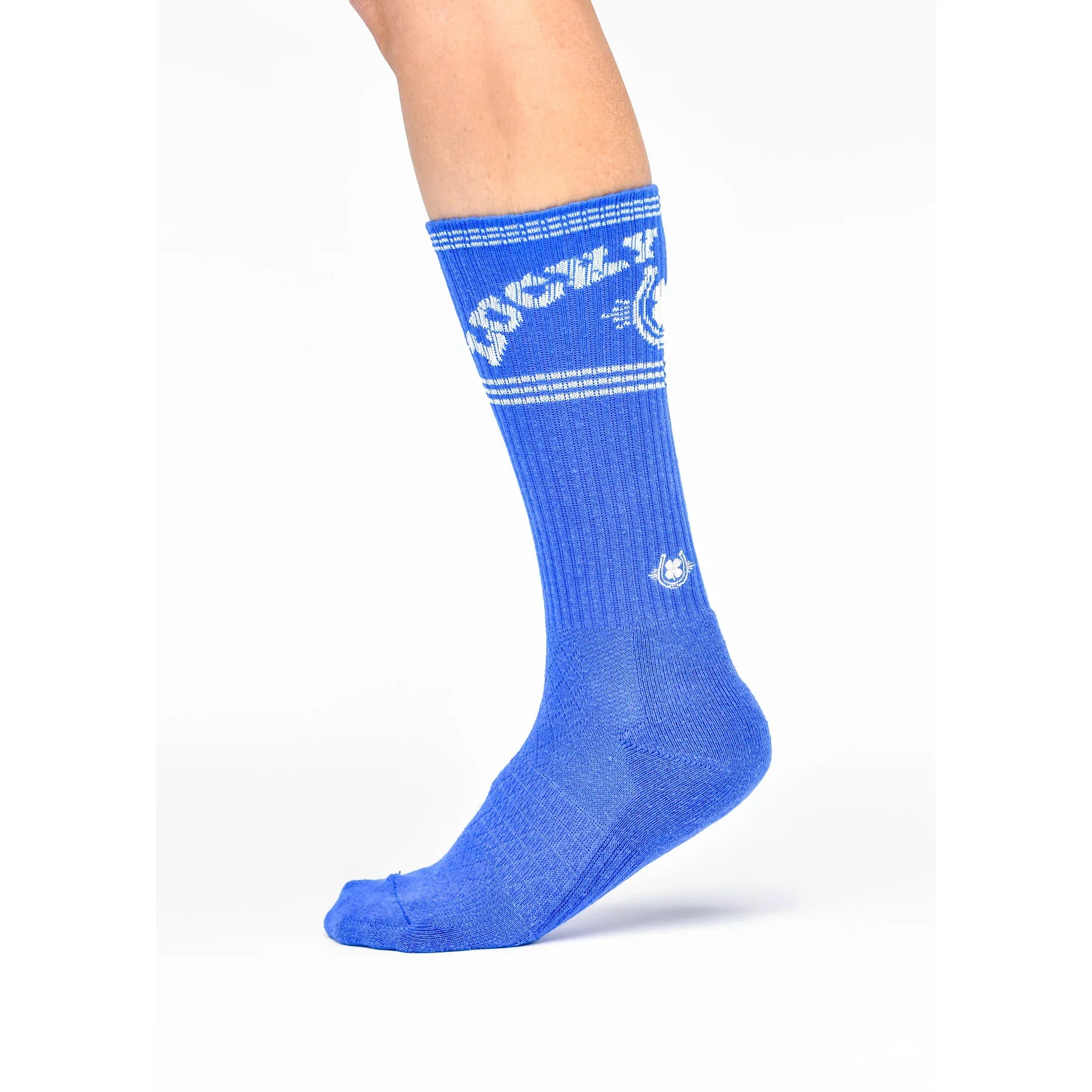 Women's Lucky Chuck Retro Blue Performance Socks LC12-12107 - Image 2