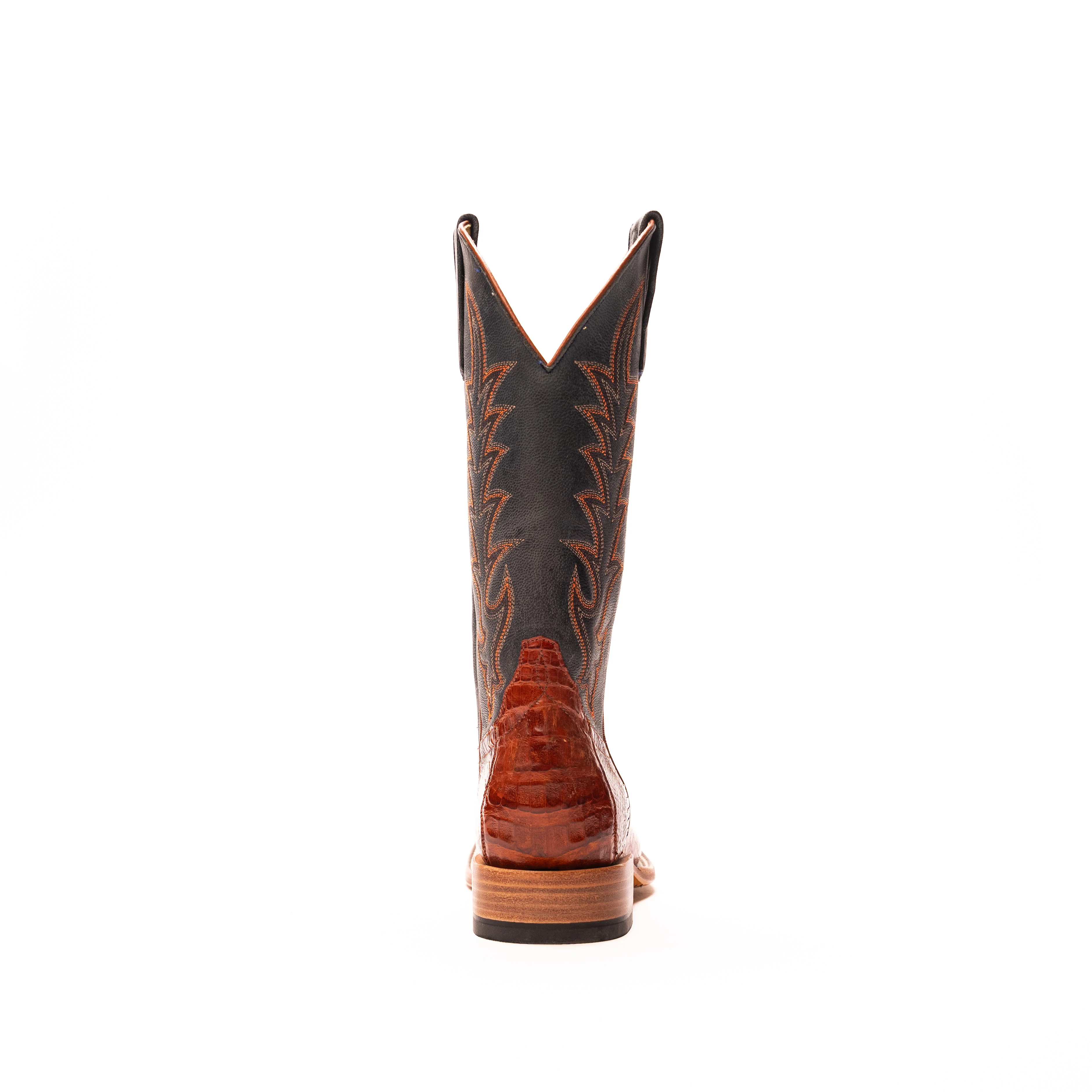 Women's Macie Bean Brandy Caiman Belly Square Toe Boots M2003 - Image 4