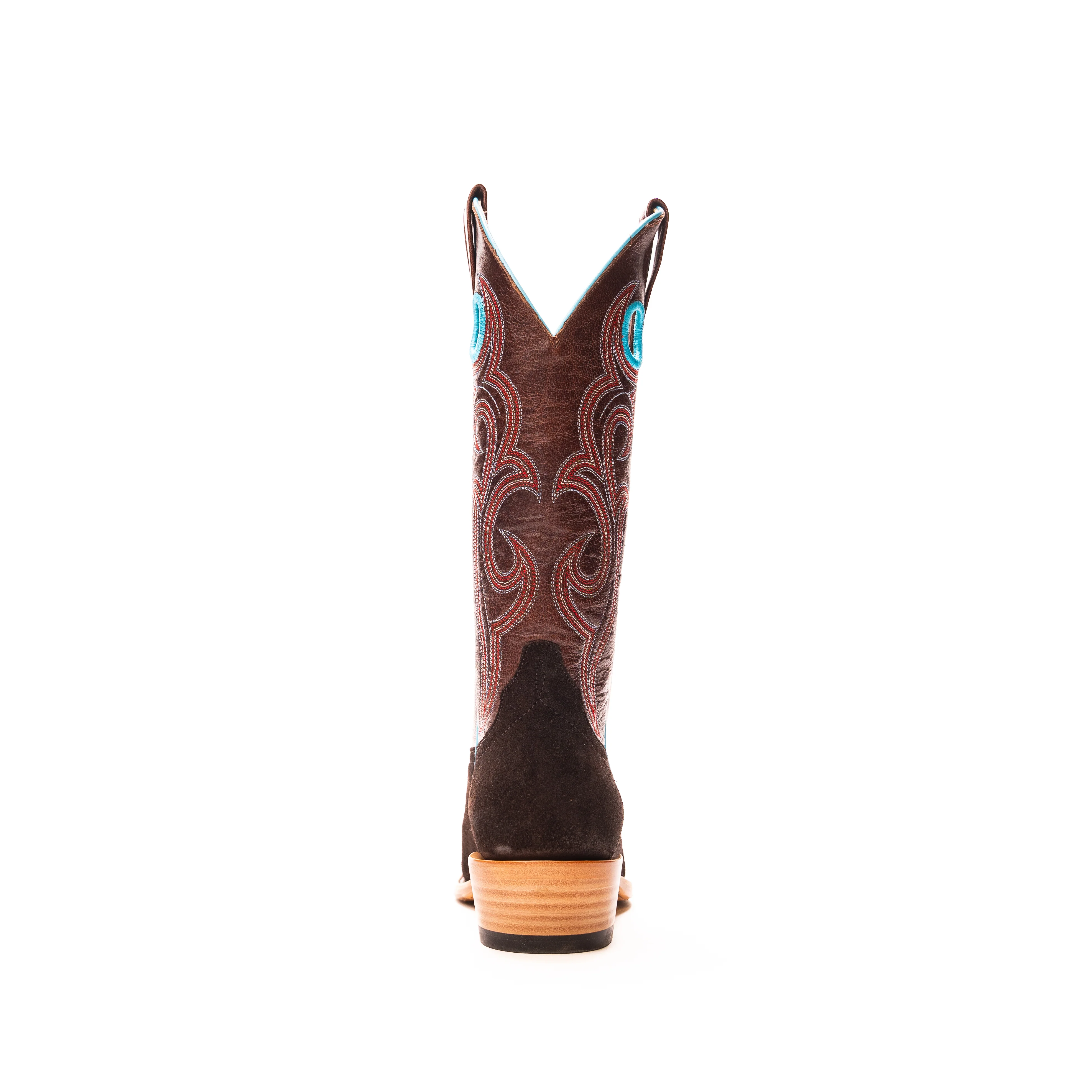 Women's Macie Bean Chocolate Suede Cutter Toe Boots M9509 - Image 4