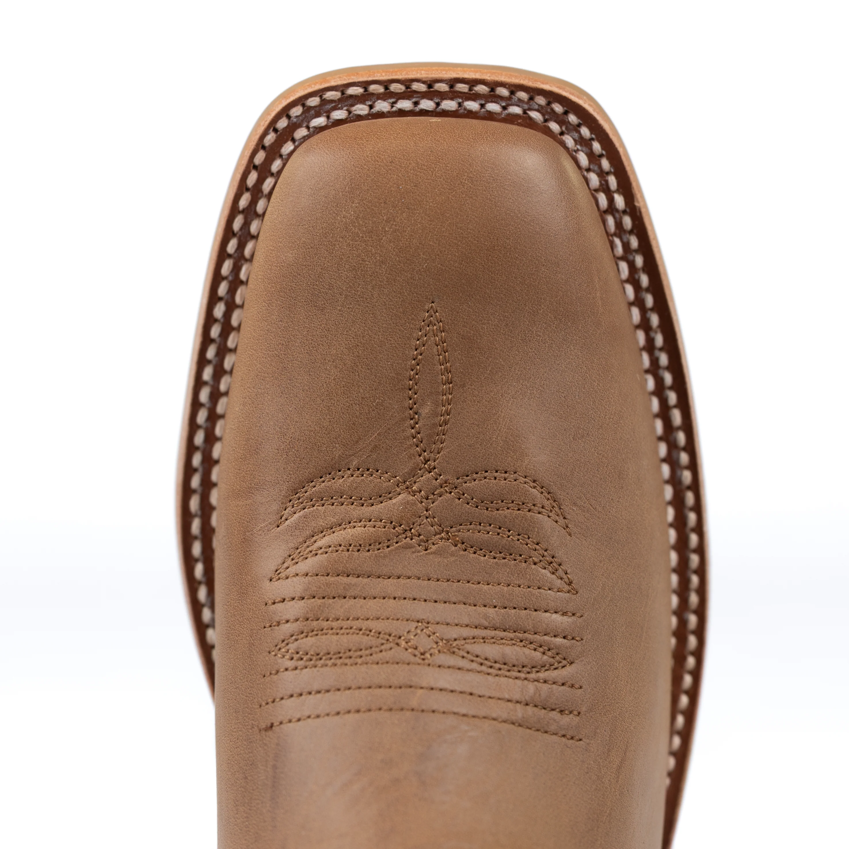 Women's Macie Bean Pecan Barking Iron Square Toe Boots M9148 - Image 5
