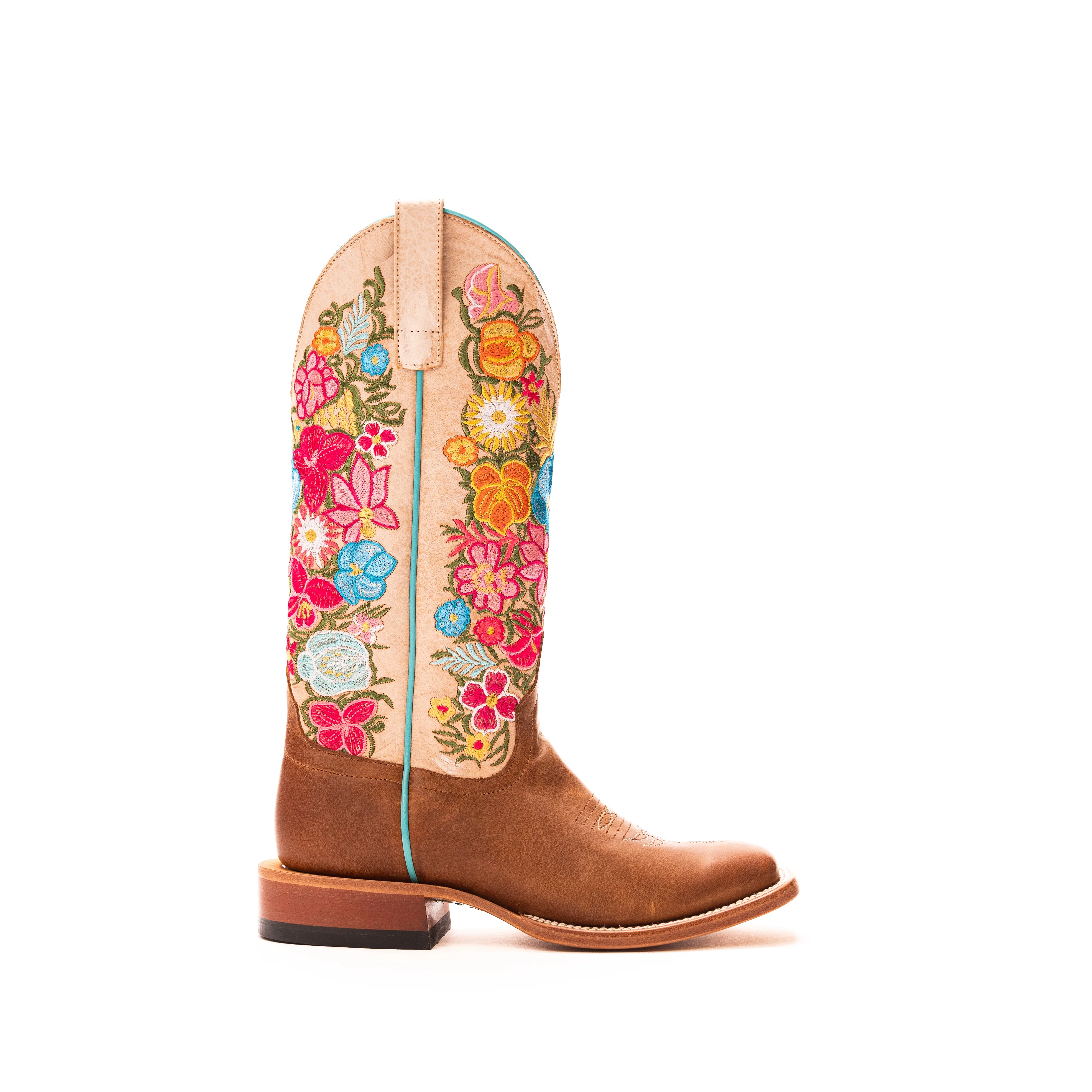 Women's Macie Bean Ring Around the Rosita Brown Square Toe Boots M9155 - Image 3