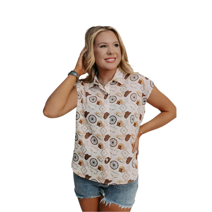 Women's Merigold Kiss Cowgirl Button Top - Image 3
