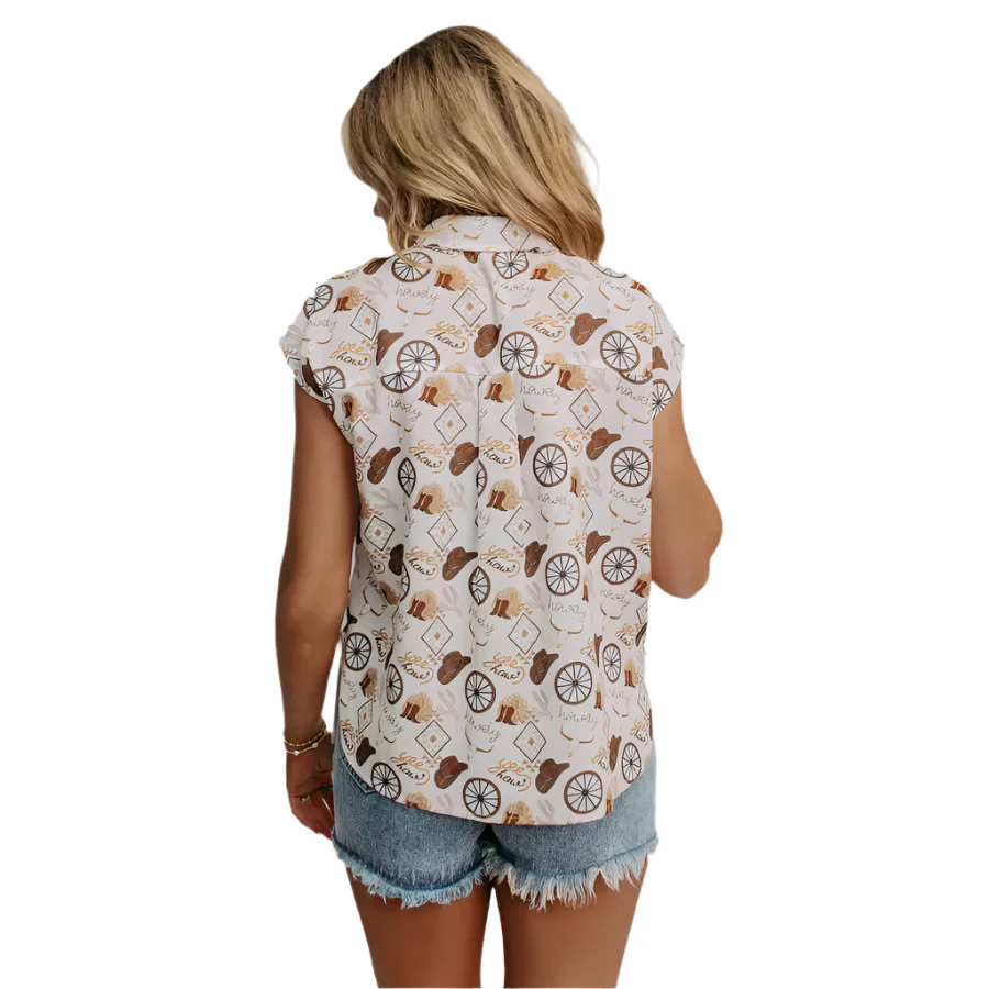 Women's Merigold Kiss Cowgirl Button Top - Image 4