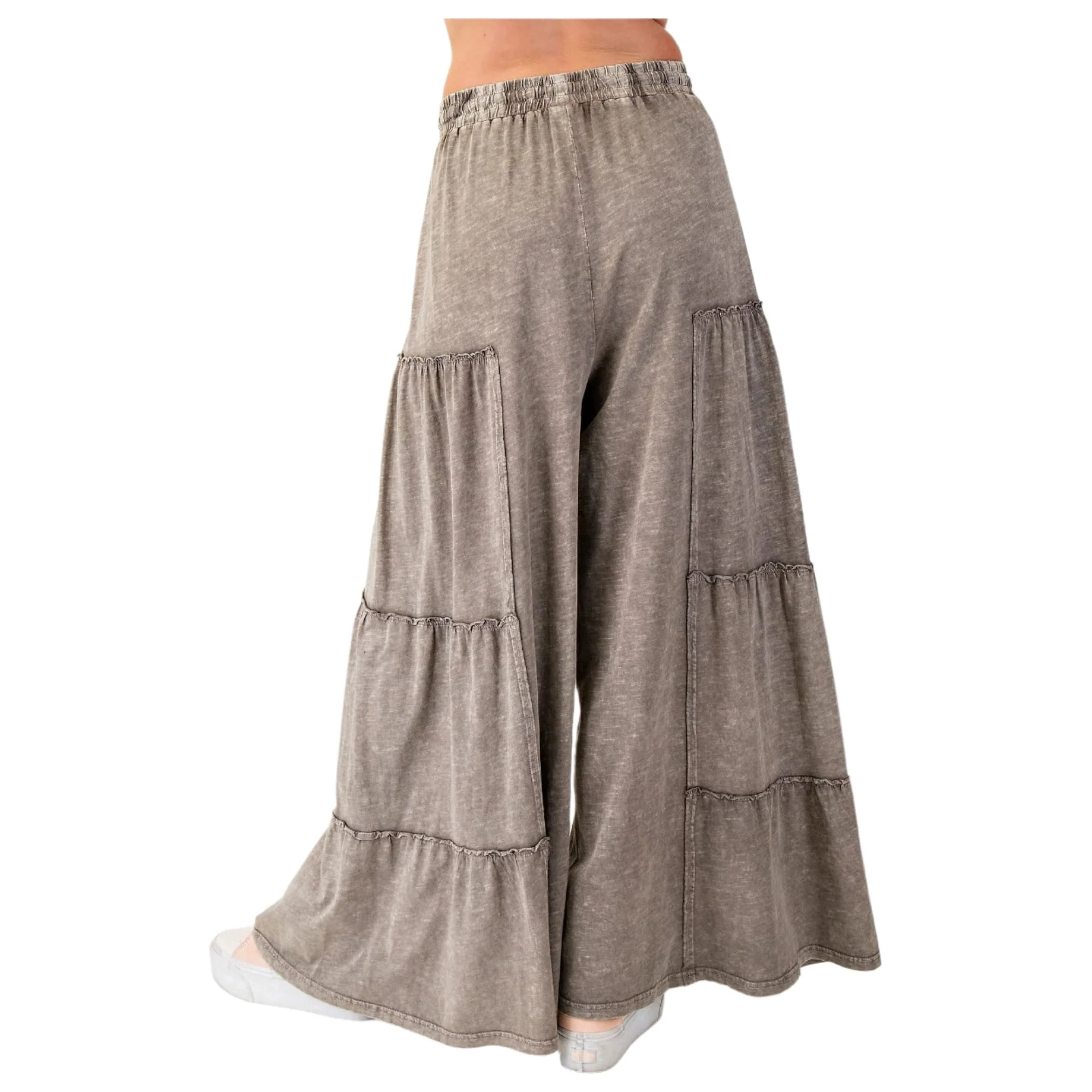 Women's Mineral Washed Tiered Pants - Image 4