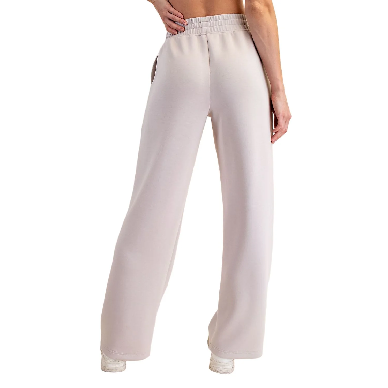 Women's Modal Scuba Piping Straight Pant P6393 - Image 3