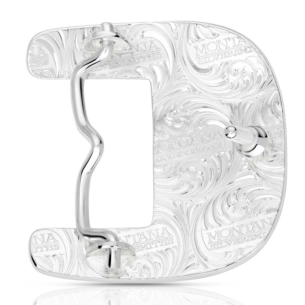 Women's Montana Silversmiths Clear Blue Sky Turquoise Buckle 55010 - Image 2