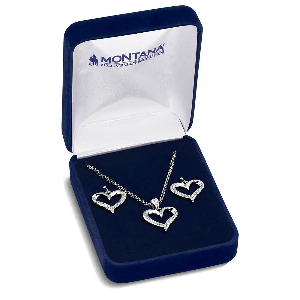 Women's Montana Silversmiths Divine Affection Jewelry Set JS6123 - Image 3