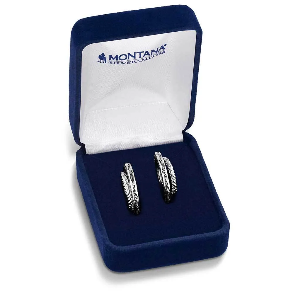 Women's Montana Silversmiths Enchanted Soul Hoop Earrings ER6105 - Image 3