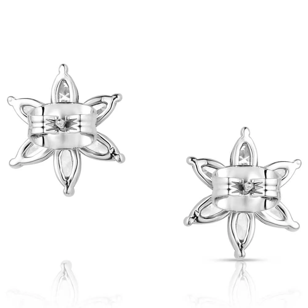 Women's Montana Silversmiths Floral Cheer Crystal Earrings ER5851 - Image 2