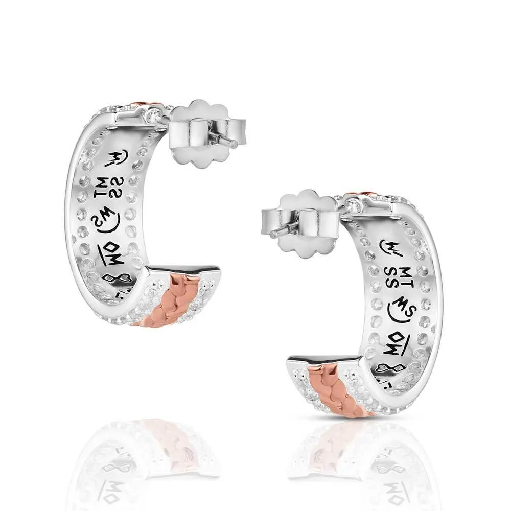 Women's Montana Silversmiths High Prairie Hoop Earrings ER6446 - Image 2