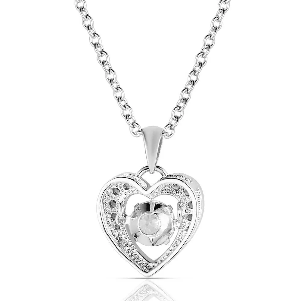 Women's Montana Silversmiths Let's Dance A Little Dance Heart Necklace NC3868 - Image 2