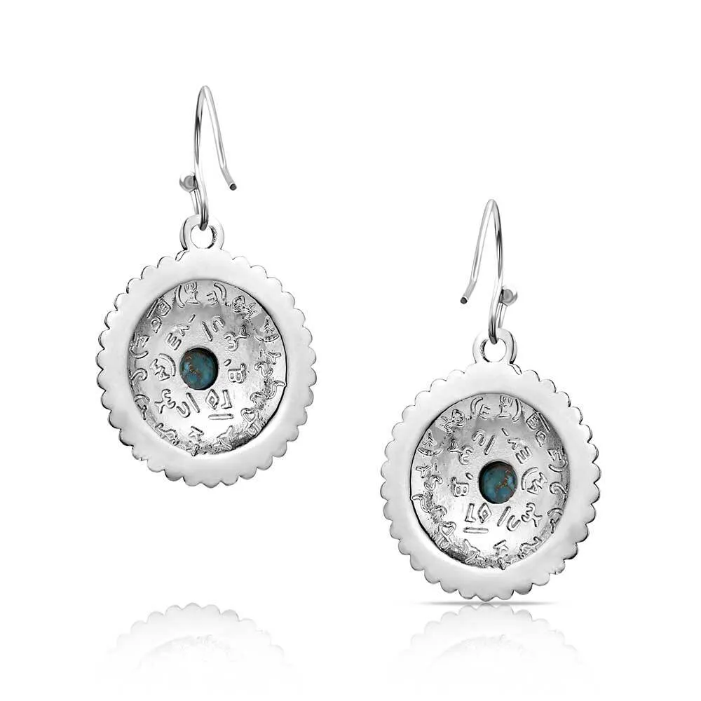 Women's Montana Silversmiths Love For You Turquoise Earrings ER6192 - Image 2