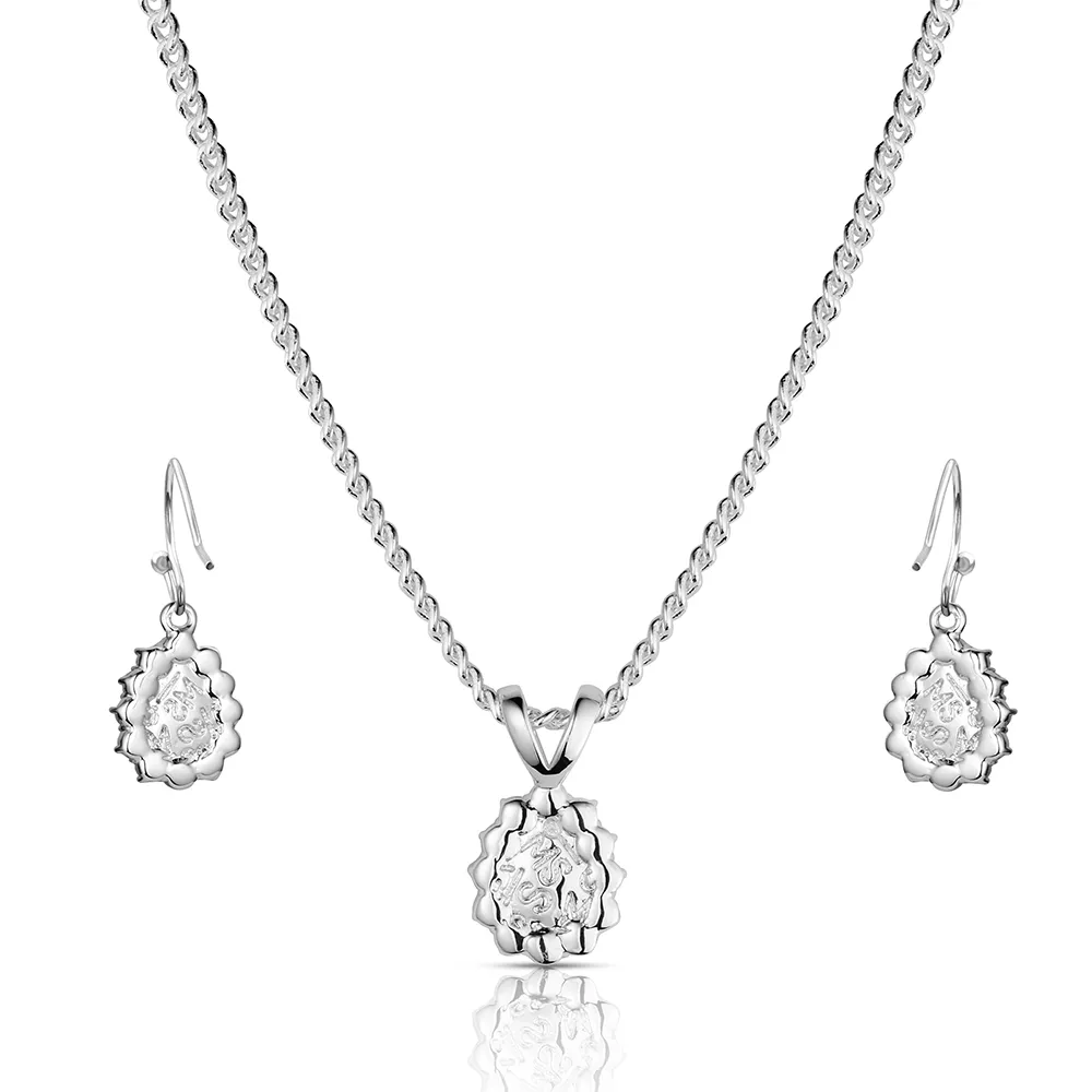 Women's Montana Silversmiths Northern Glow Opal Jewelry Set JS6537 - Image 2