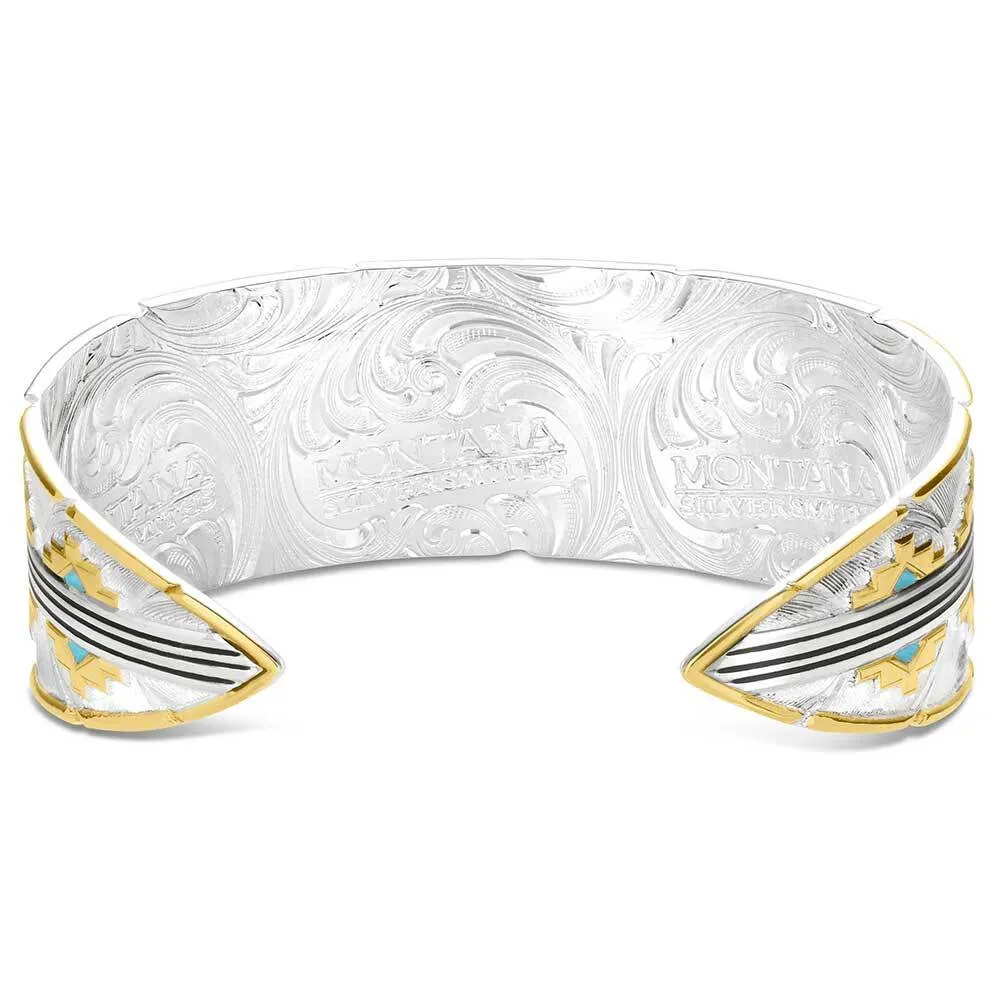 Women's Montana Silversmiths Painted Sky Cuff Bracelet BC6154 - Image 2