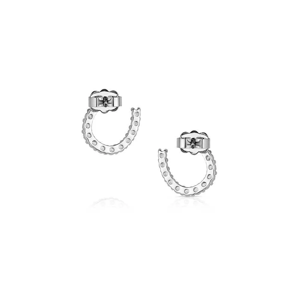 Women's Montana Silversmiths Tiny Rider Post Earrings ER1251 - Image 2