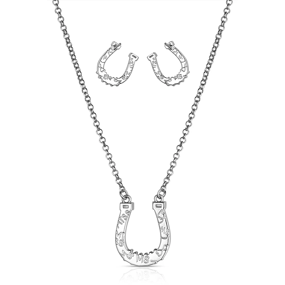 Women's Montana Silversmiths True Luck Crystal Jewelry Set JS6530 - Image 2