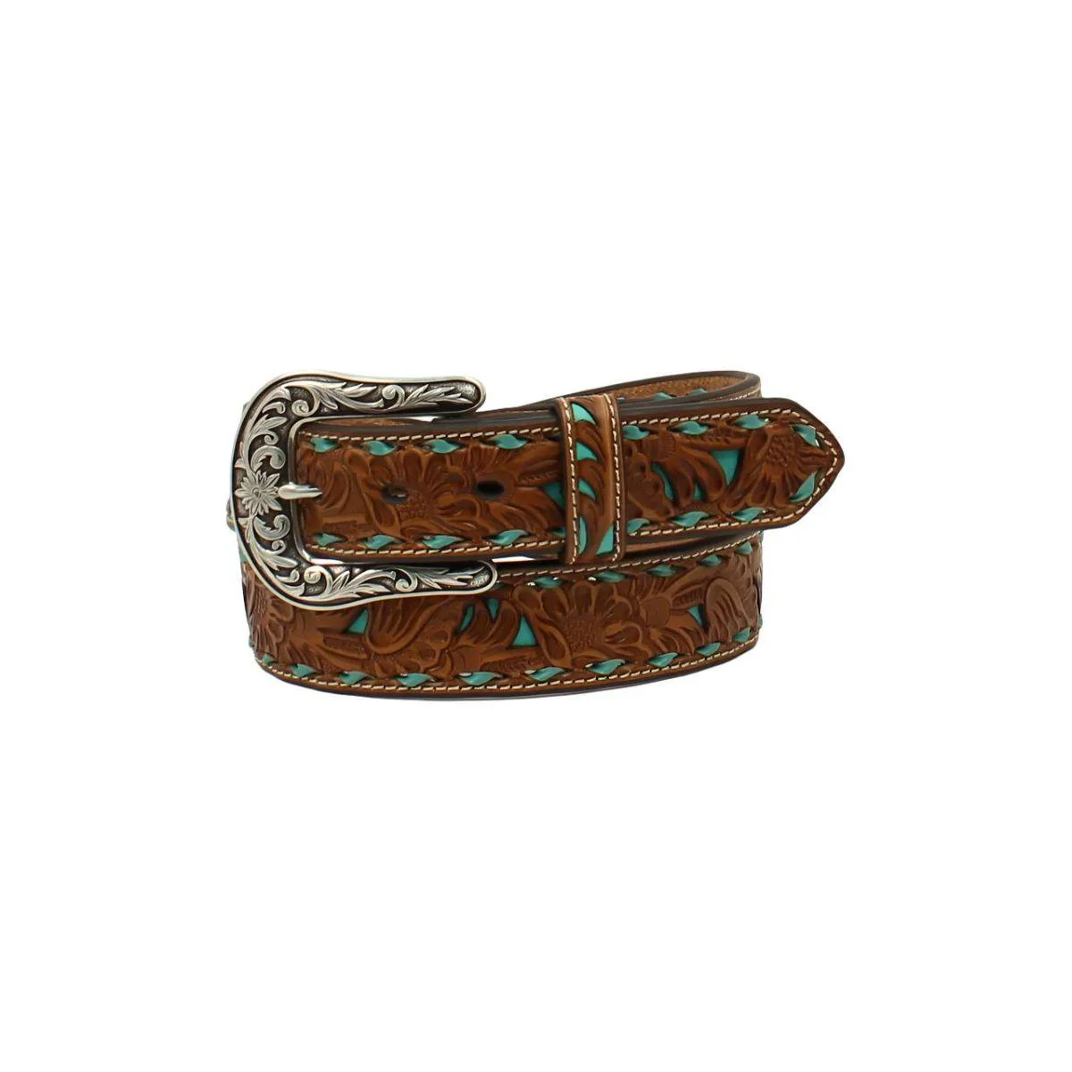 Women's Nocona Turquoise Inlay Belt N3410433