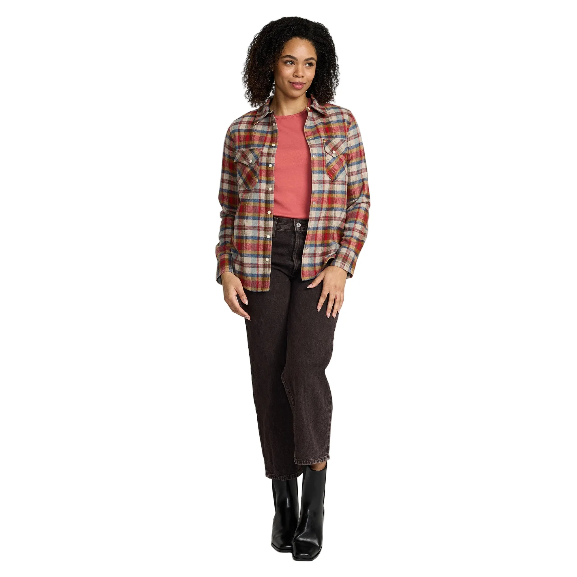 Women's Pendleton Plaid Gambler Shirt TM571-32731 - Image 4