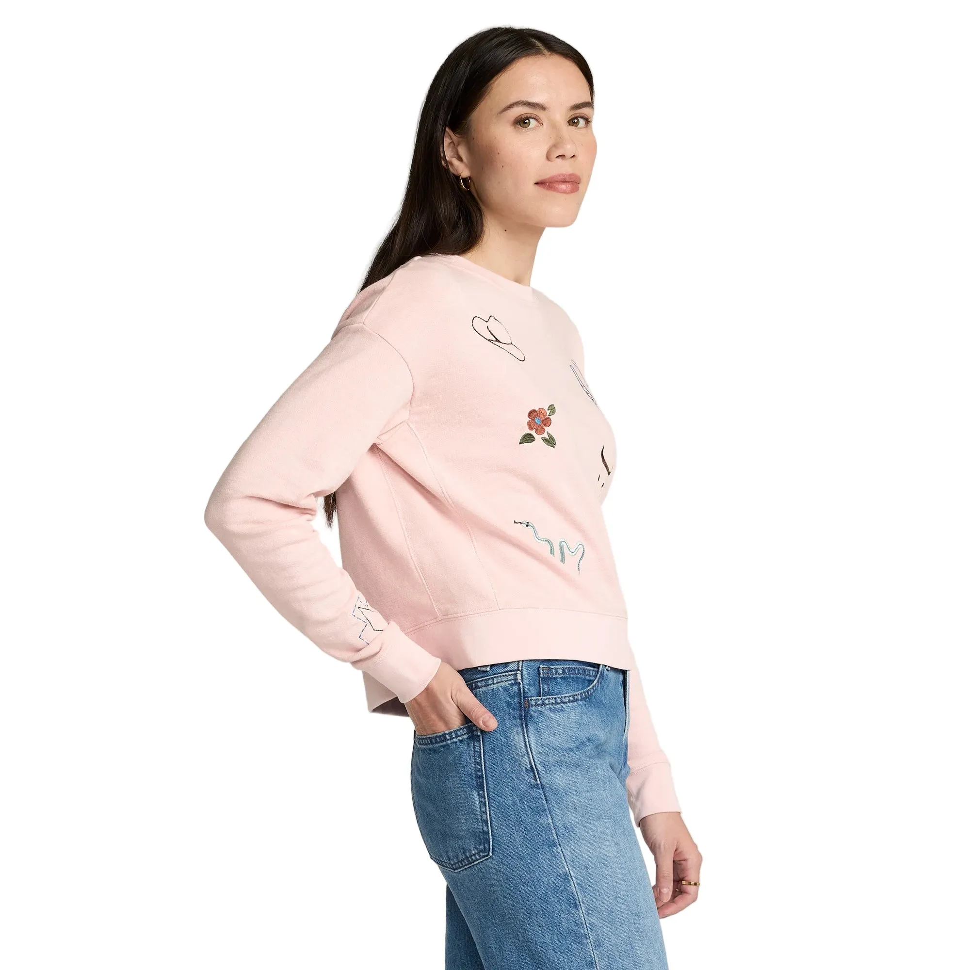 Women's Pendleton Western Graphic French Terry Pullover TB388-87477 - Image 3