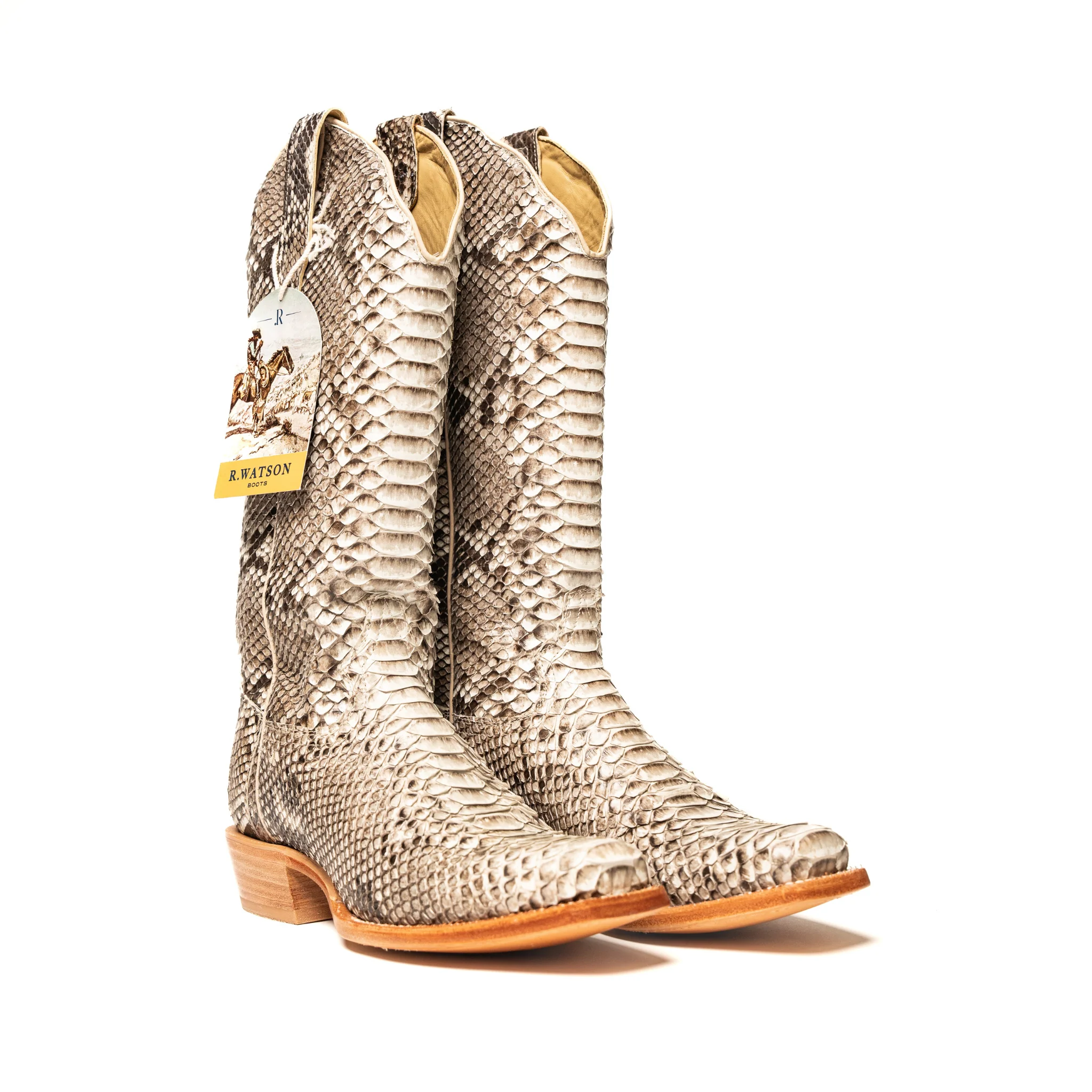 Women's R. Watson Python Narrow Square Toe Boots RWL7200 - Image 2