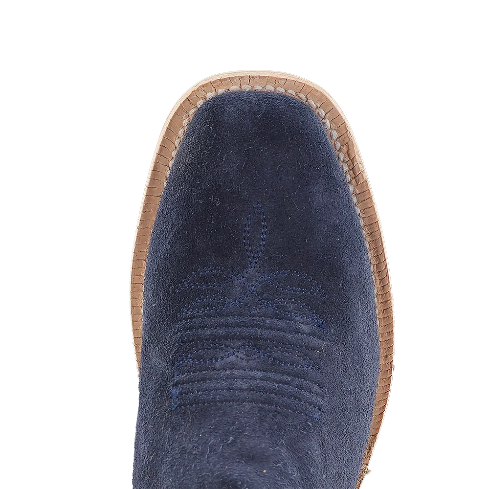Women's R. Watson Dark Blue Roughout Narrow Toe Boots RWL8425-1 - Image 6