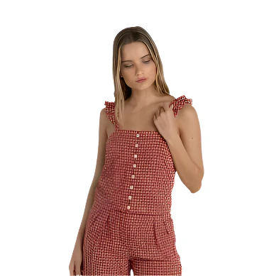 Women's Rhythm Lola Check Cami - Image 4