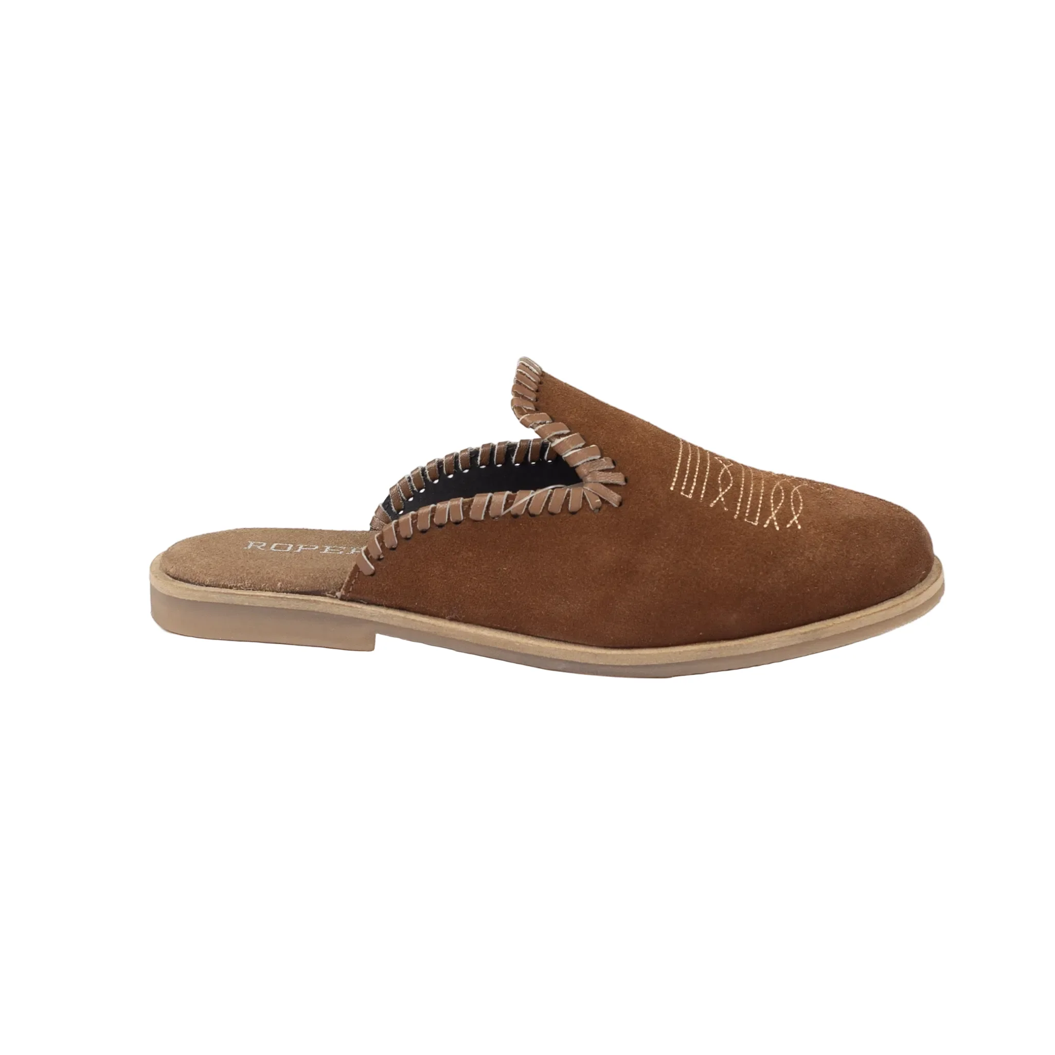 Women's Roper Brown Suede Mule Slip on Shoes 09-021-0608-3765 - Image 4