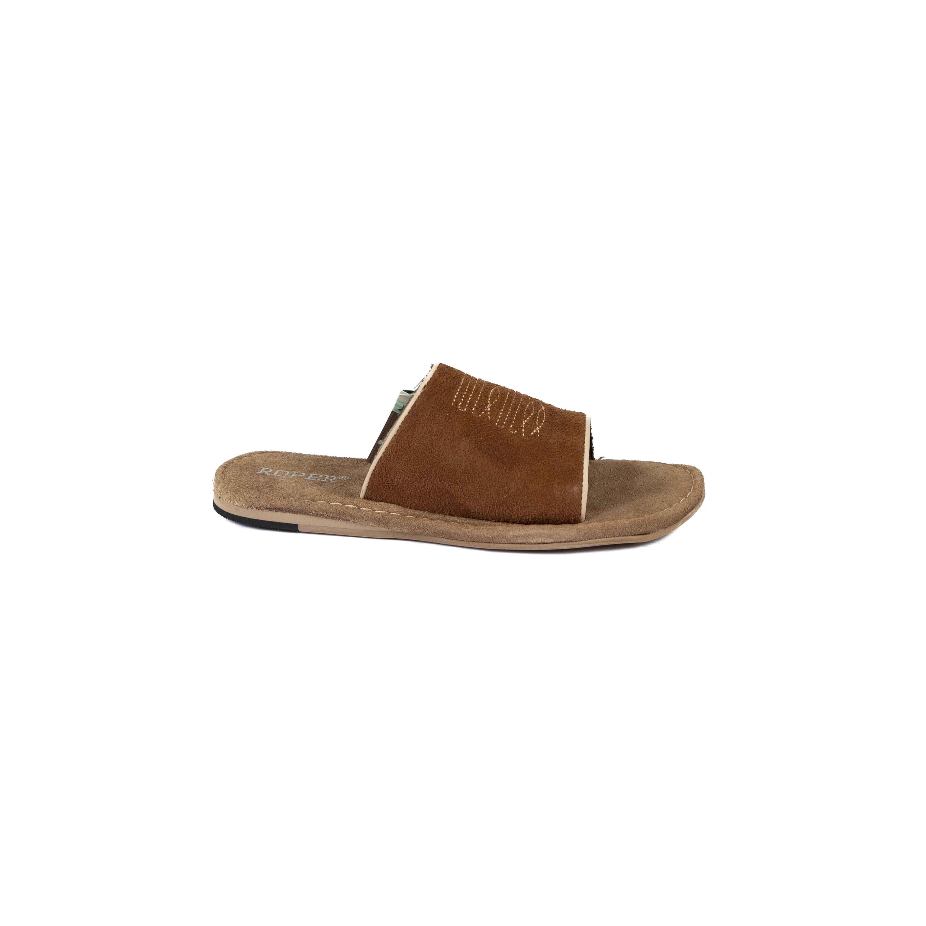 Women's Roper Tan Cow Suede Sandals 09-021-0607-3729 - Image 3
